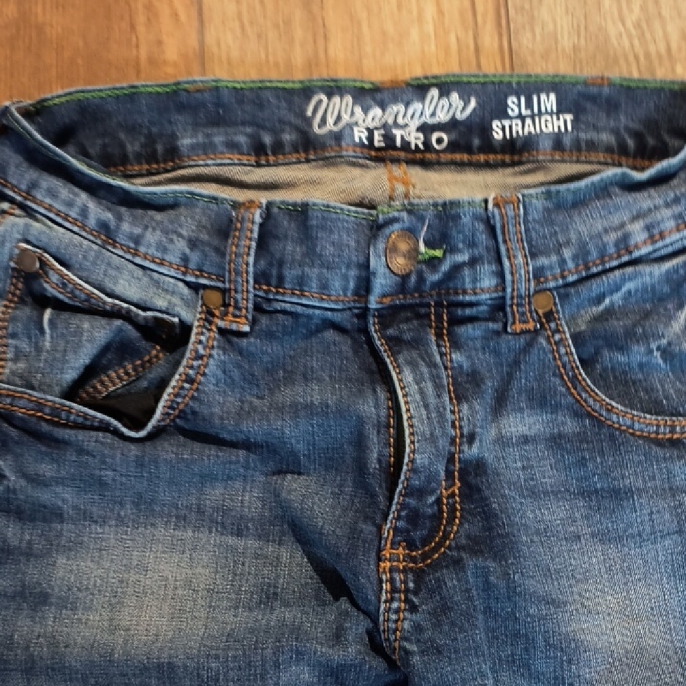 Wrangler Slim Straight Men's Jeans - Classic Blue